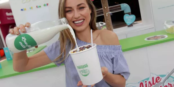 Model Danielle Moyles Launches Nestlé's Cereal Pop-Up