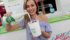 Model Danielle Moyles Launches Nestlé's Cereal Pop-Up