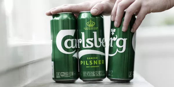 Carlsberg Launches Sticky New Range Of Cans To Reduce Plastic Waste