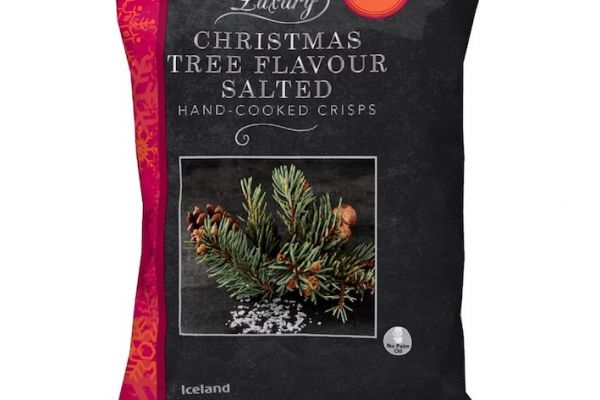 Iceland Ireland Launches Christmas Tree Flavoured Crisps