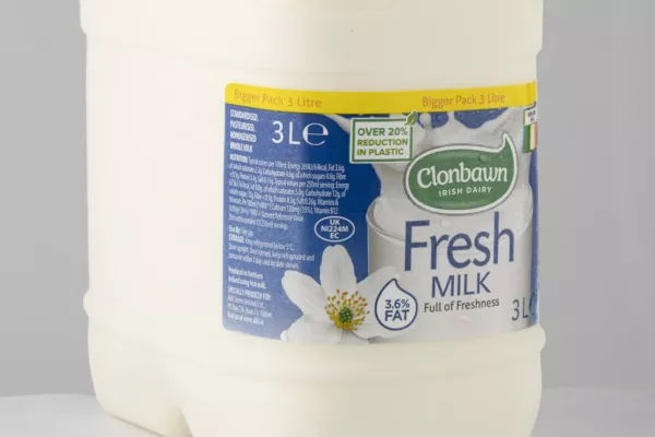 Aldi Removes Over 43 Tonnes Of Plastic From 3 Litre Milk Bottle Range
