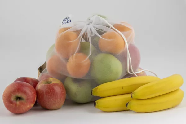 Aldi To Trial Reusable Fresh Produce Bags Made From 100% Recycled Plastic Bottles
