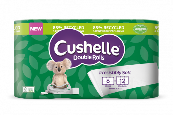 Cushelle Double Roll Switches To 85% Recyclable And Renewable Packaging