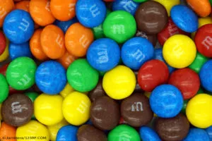 Colorful M&Ms