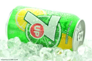 7Up can on the ice