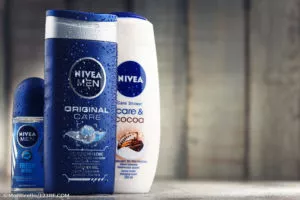 Variety of Nivea body care products