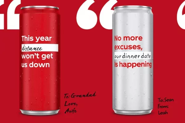 Coca-Cola Ireland Replaces Iconic Logo With Uplifting Resolutions
