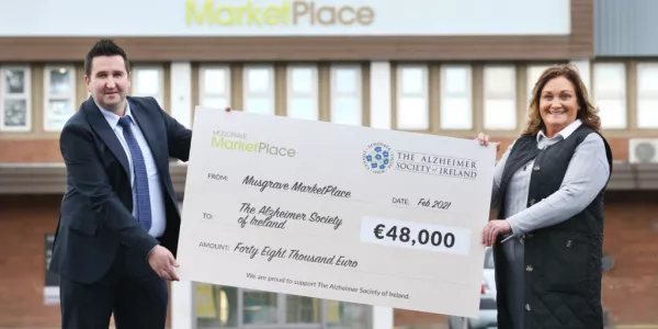 Musgrave MarketPlace Raises €48,000 For The Alzheimer Society Of Ireland In 2020