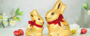 Lindt Easter chocolate bunnies