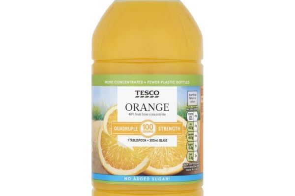Tesco Launches First Quadruple Strength Cordial