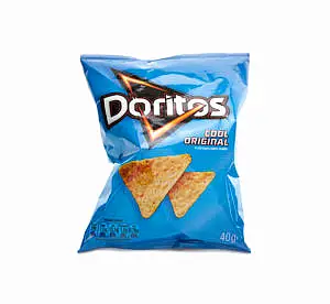 A packet of Cool Original Doritos against a white background