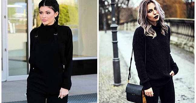 badass all black outfits