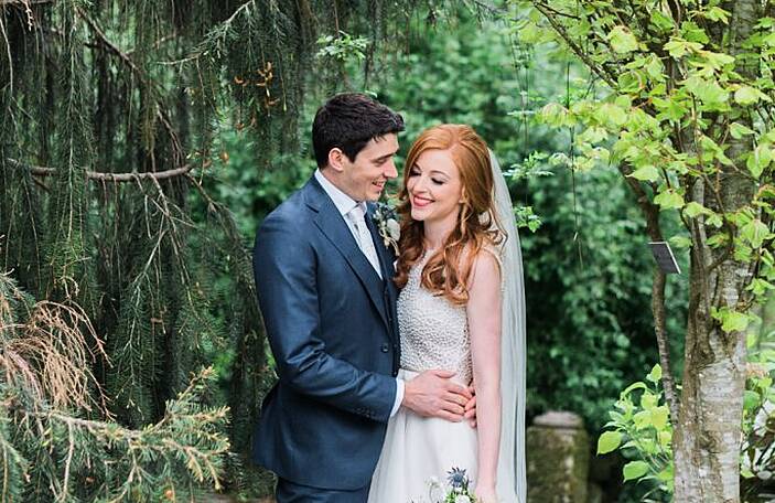 Cáit and David's gorgeous pastel-hued Step House Wedding