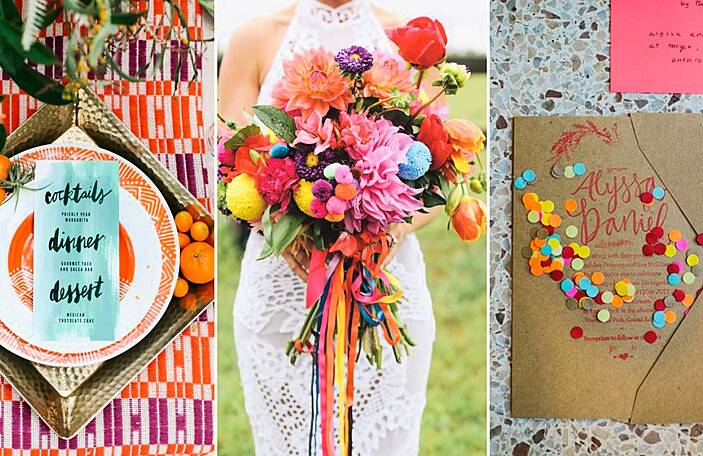 Colourful Wedding Elements for Summer Celebrations