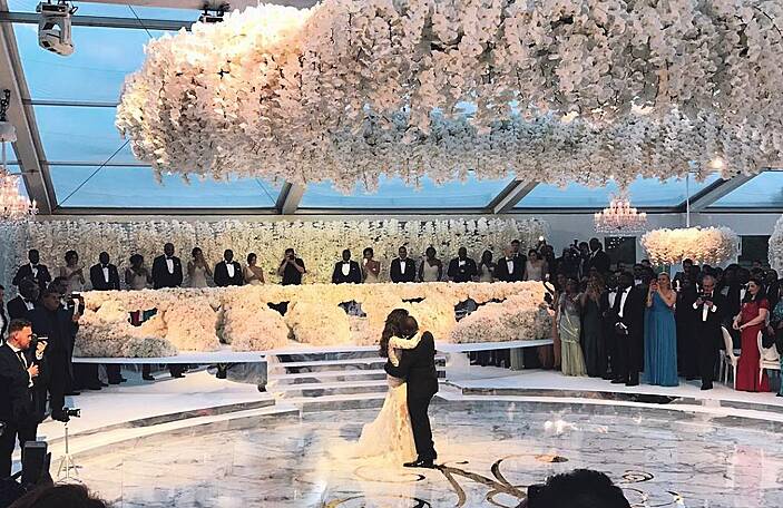 So, this is what a $6.3 million wedding looks like