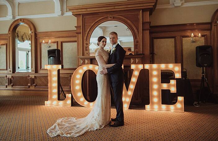 Charlene and Allan's elegant wedding with DIY elements at the Glenview Hotel, Co Wicklow