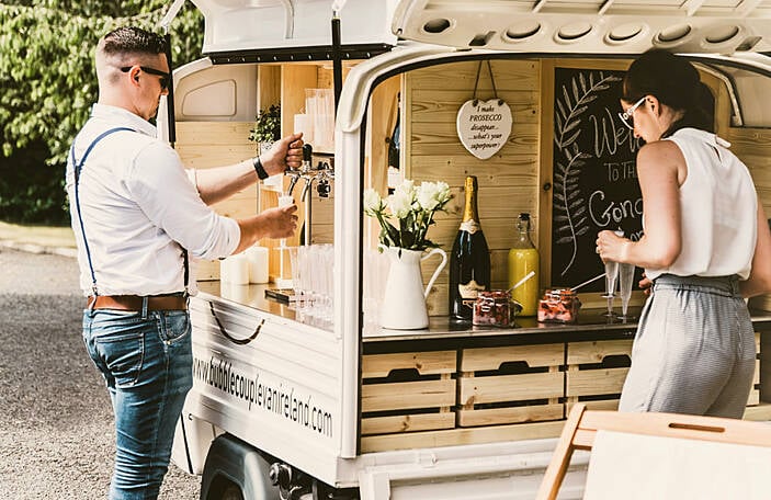 New supplier alert: Bubble Couple are bringing prosecco vans to your wedding