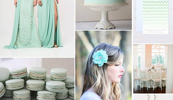Wedding trends: Cool mint is hot for 2013