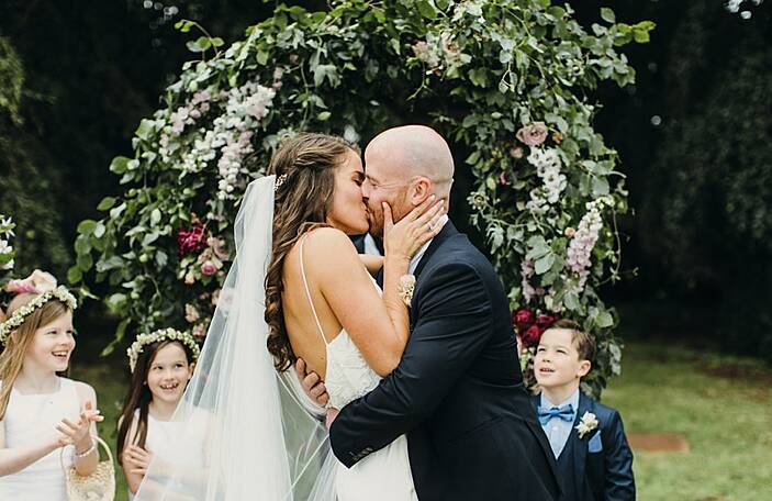 Erica and Andrew's country escape wedding at Bellinter House, Co Meath