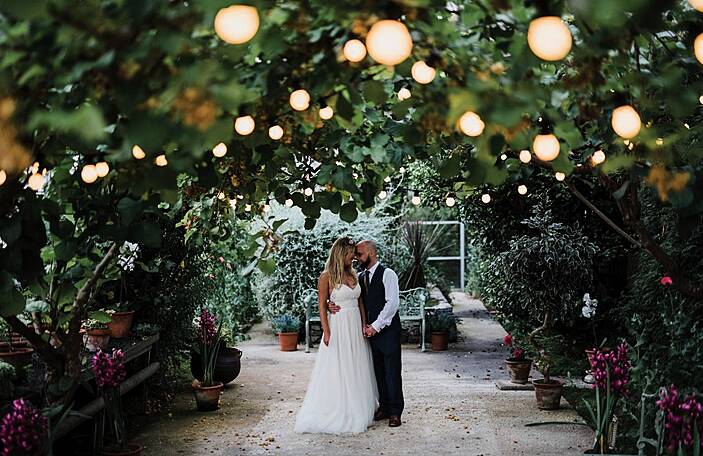 A sunshine-filled celebration for Emma and Sam at Larchfield Estate