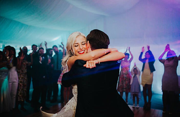 Kate and Gary's glamorous summer Drumhalla House marquee wedding