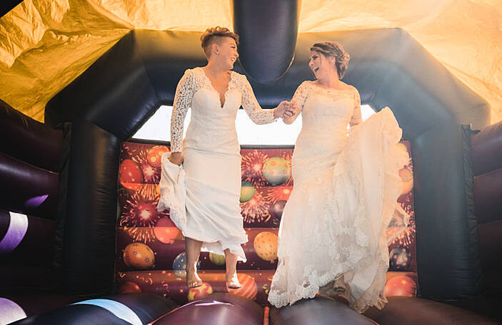 An Outdoor Wedding Festival For Ciara and Paula