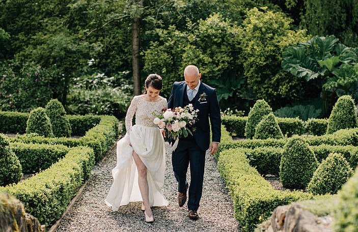A Garden Wedding For Cliodhna and Fergus at Marlfield House