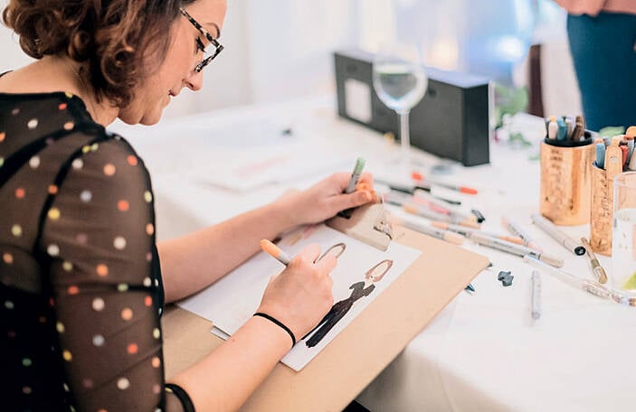 Drawing from experience: wedding illustrator Linda Byrne is the perfect addition to your big day