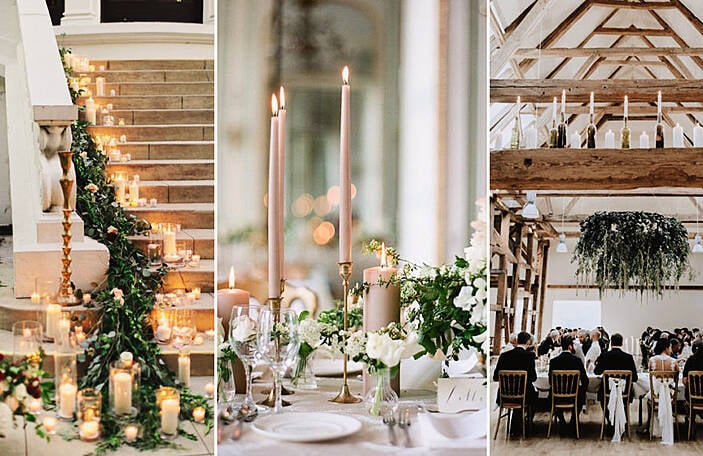 11 gorgeous ways to decorate your wedding with candles - on a budget!