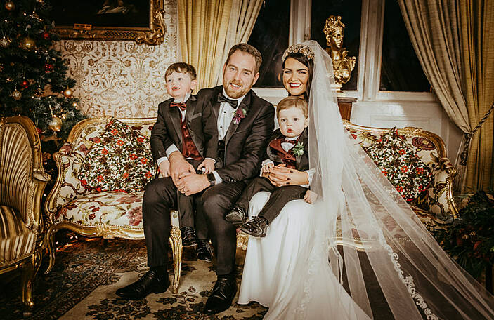 Gillian and Garvin's beautiful winter wedding at Cabra Castle