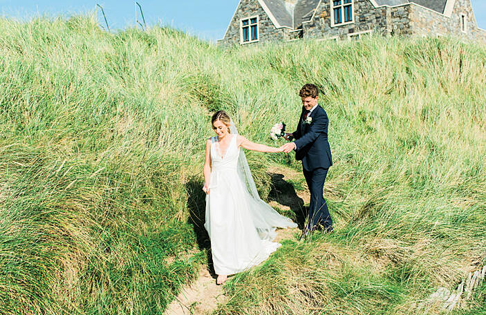 Aoife and Brian's beautiful beachside wedding at Doonbeg