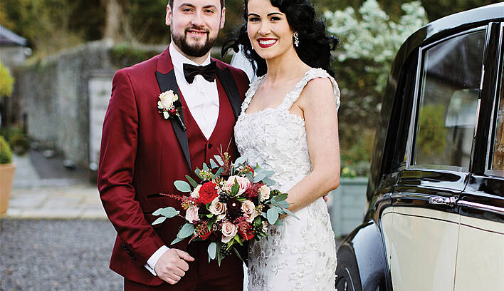 Cat and Garry's glamourous, Tankardstown House wedding