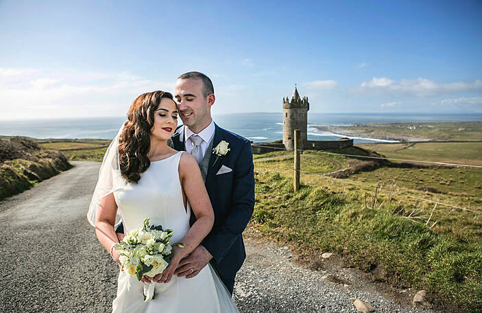 Andrea and Michael's beautiful spring wedding at The Falls Hotel