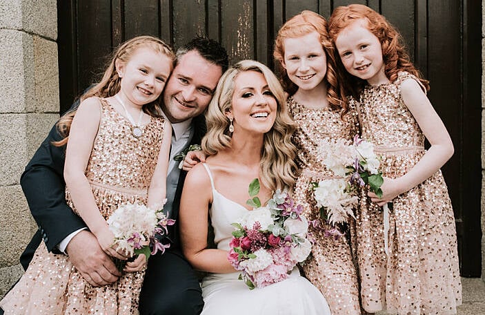 Tríona and Paul's beautiful summer Step House Hotel wedding
