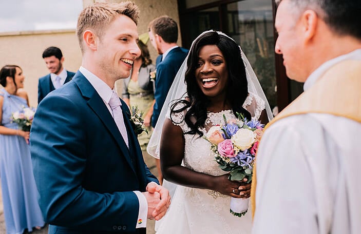 Daniella and Conor's stunning spring wedding at Harvey's Point, Donegal