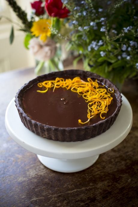 Chocolate Orange Tart | DonalSkehan.com, Delicious grown-up dessert.