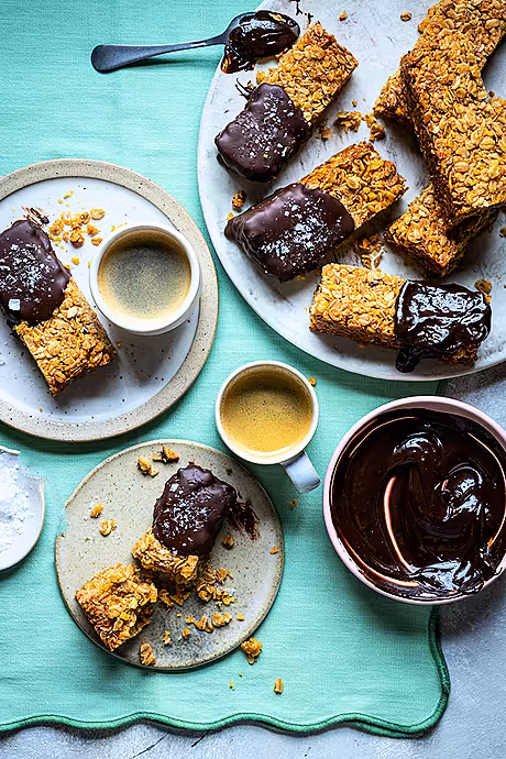Chocolate Dipped Flapjacks | DonalSkehan.com