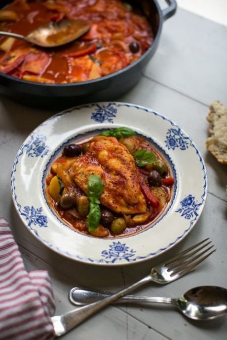 One Pan Chicken Cacciatore | DonalSkehan.com, A dinner packed with flavour for the whole family. 