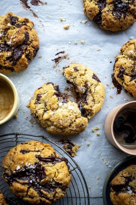 Dark Chocolate, Toasted Hazelnut & Sea Salt Cookies | DonalSkehan.com