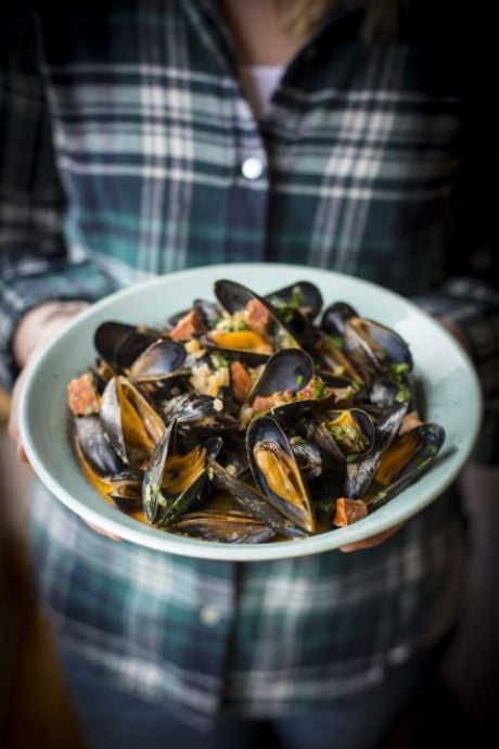 Spiced Mussels with Chorizo & Irish Cider | DonalSkehan.com, A celebration of Irish ingredients!