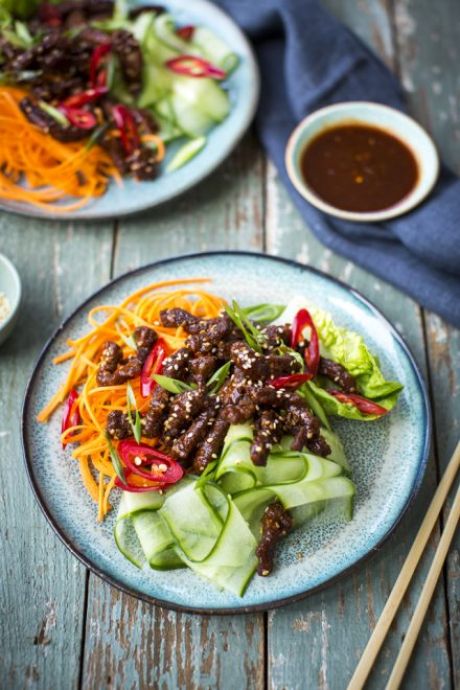 Crispy fried beef salad | DonalSkehan.com, Healthy midweek meal with a twist. 