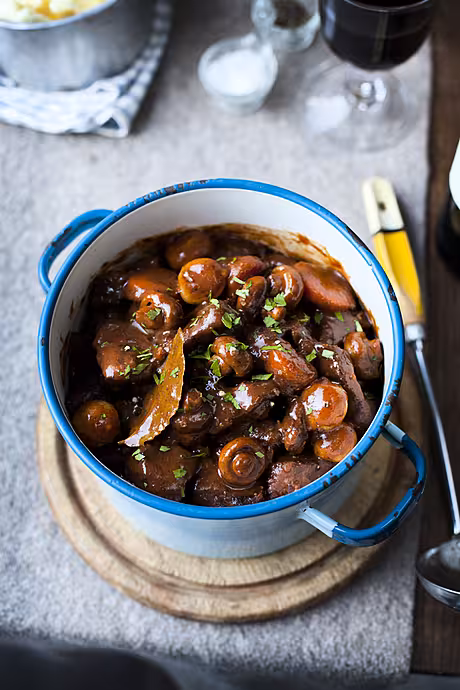 Boeuf Bourguignon | DonalSkehan.com, Tender, slow cooked beef in a rich sauce...Perfection. 