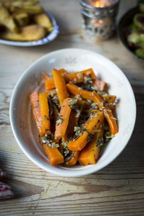 Roasted Carrots in a Bag with Herby Butter | DonalSkehan.com, The ultimate no-fuss side dish for Christmas or a Sunday roast.