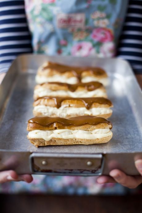 Salted Caramel Banoffee Éclairs | DonalSkehan.com, One of my favourite desserts of all time.