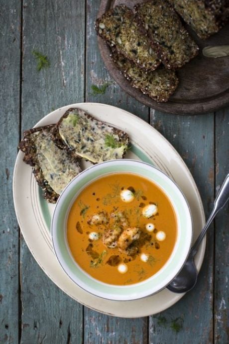 Shellfish & Fennel Bisque | DonalSkehan.com, An sophisticated soup that takes very little effort but has fantastic results. 