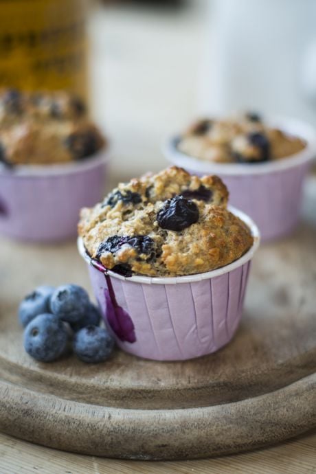 Blueberry Chia Seed Muffins | DonalSkehan.com, Portable, healthy breakfast and perfect with a cuppa!