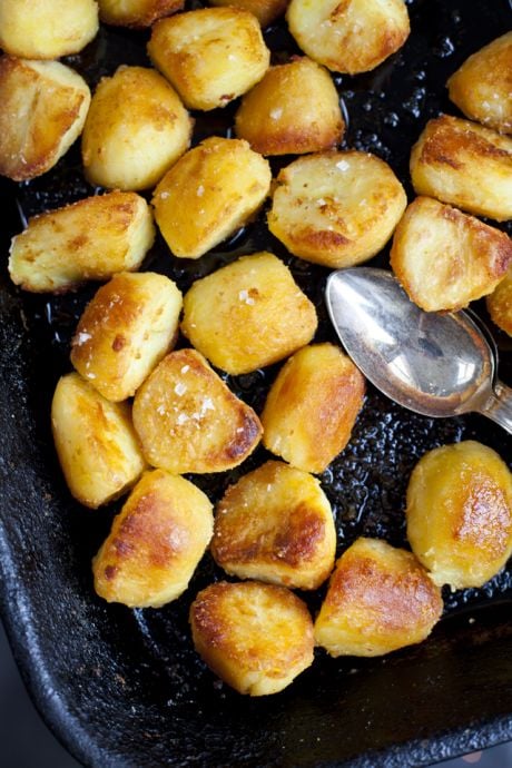 Fluffy and Crispy Goose Fat Potatoes | DonalSkehan.com, Perfect for the Christmas table or Sunday lunch. 