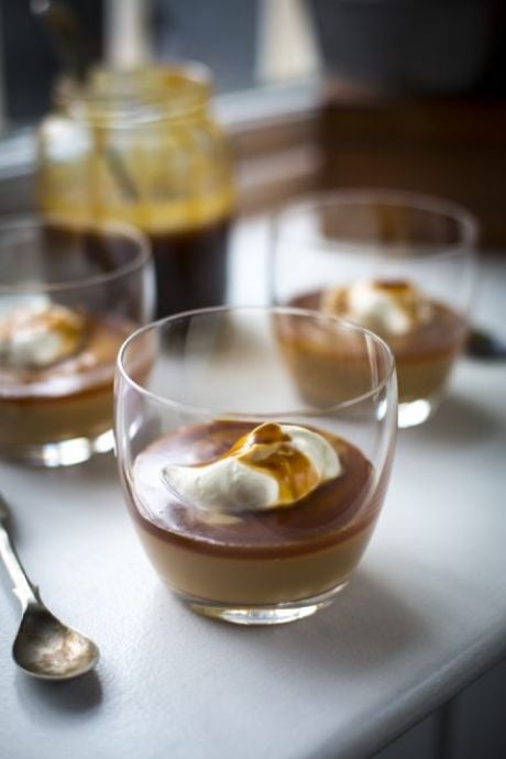 Butterscotch Pudding with Salted Caramel Sauce | DonalSkehan.com, If you were a fan of Angel Delight back in the day then you'll definitely be a fan on these - my sophisticated, adult version of the beloved childhood dessert.