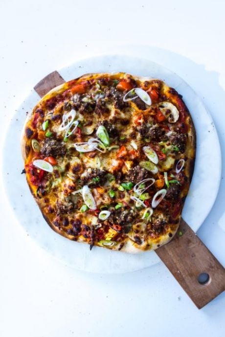 Bulgogi Beef Pizza | DonalSkehan.com, Tired of the same old toppings? Try my Korean BBQ-inspired pizza!