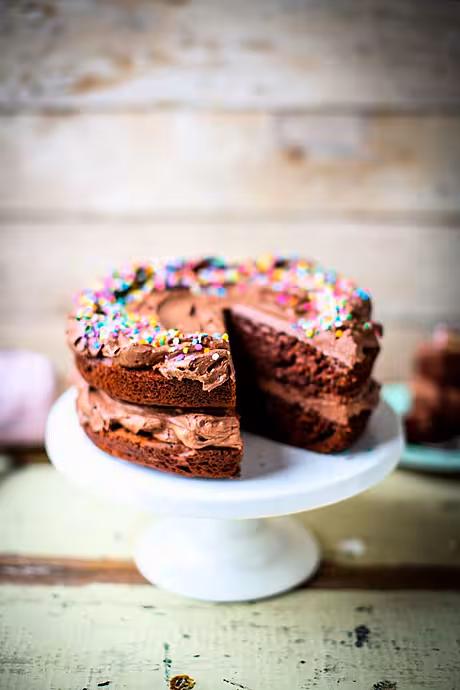 Dark Chocolate Fudge Cake | DonalSkehan.com, Moist chocolate cake with a rich frosting, how can you go wrong?